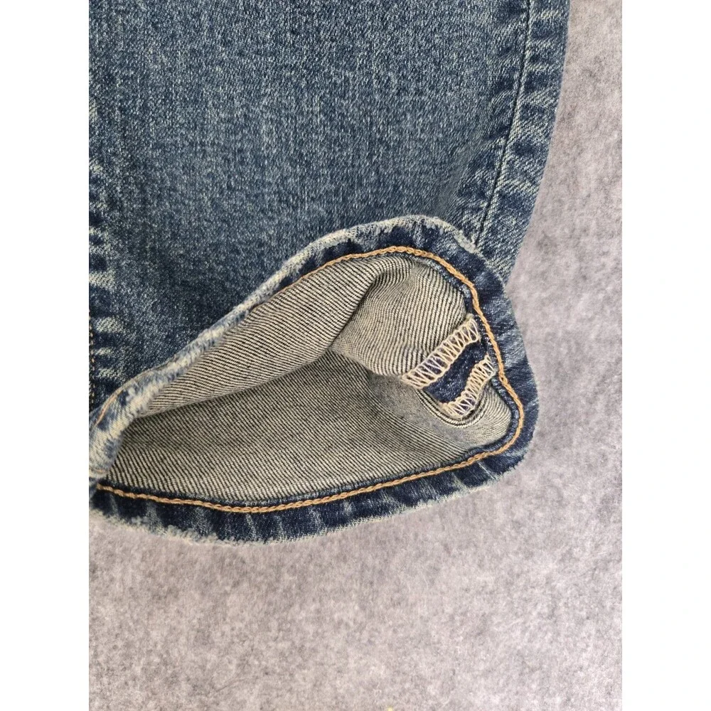 Todd Snyder Jeans 34x31 Slim Blue Medium Wash Denim Stretch 5 Pocket Whiskering